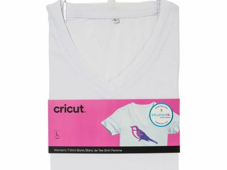 Tee-shirt personnalisable pour Plotter Cricut Women s Blanc (L) Hot on Sale