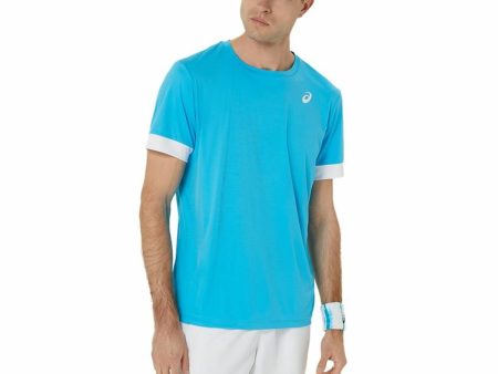 Maillot de Corps de Sport à Manches Coupe Asics Court Ss Top Bleu ciel Tennis Online now