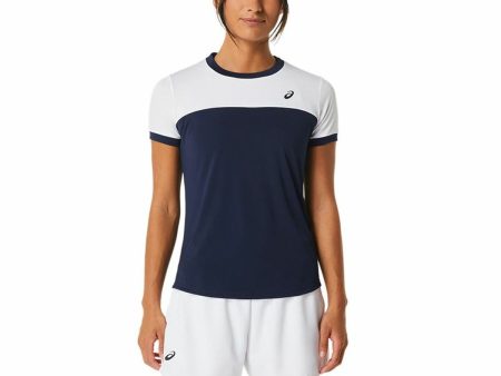 Maillot de Corps de Sport à Manches Coupe Asics Court Blue marine Tennis Supply