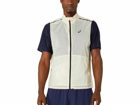 Gilet de Sport Unisexe Asics Metarun Packable Gilet Beige Sale