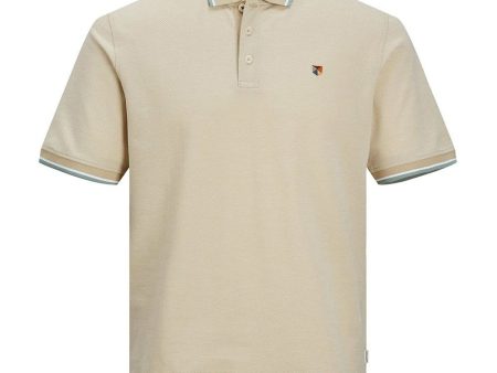 Polo à manches courtes homme Jack & Jones JPRBLUWIN POLO SS NOOS 12169064 Beige Cheap