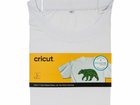 Tee-shirt personnalisable pour Plotter Cricut Men s Blanc L For Sale