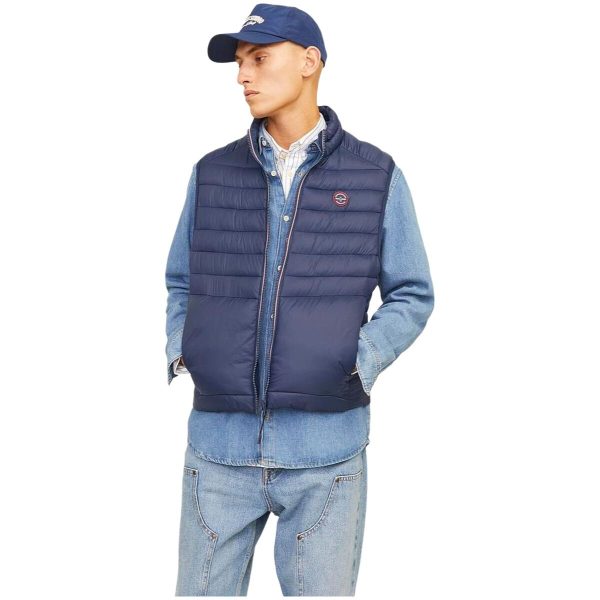 Gilet Rembourré pour Hommes Jack & Jones JJESPRINT BODYWARMER COLLAR NOOS 12258457 Blue marine Sale