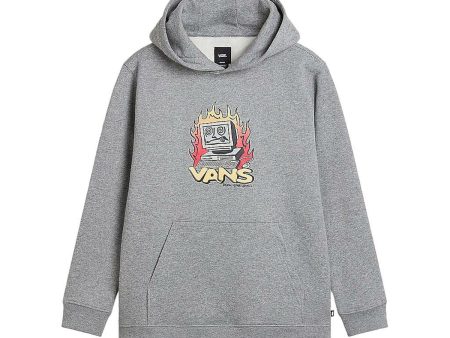 Sweat à capuche enfant Vans Digital Repair PO VN000JBK02F1 Gris Online now