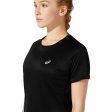 T-shirt à manches courtes femme Asics Core SS Noir on Sale