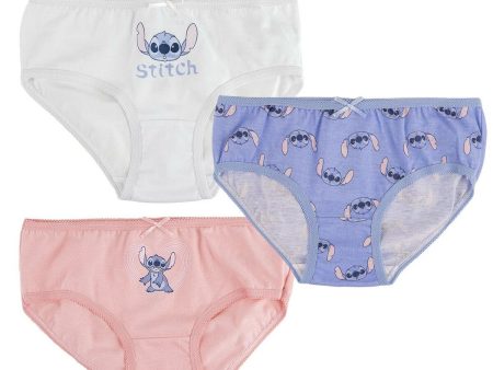 Pack de culottes pour fille Stitch 3 Pièces Multicouleur For Sale