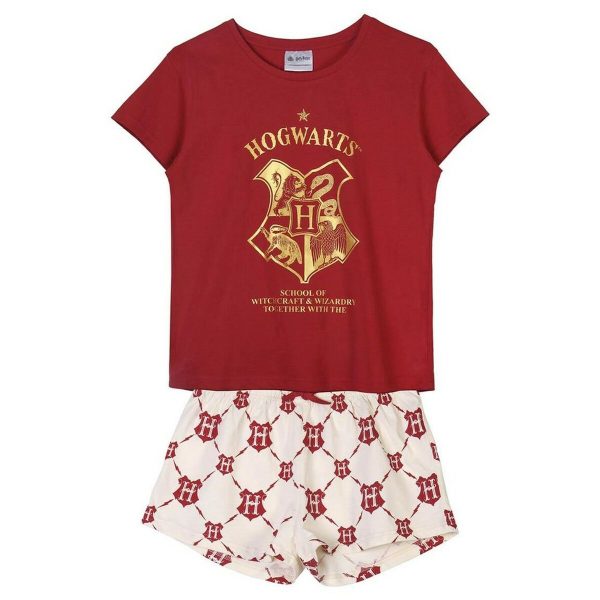 Pyjama D Été Harry Potter Rouge Femme Rouge foncé For Discount